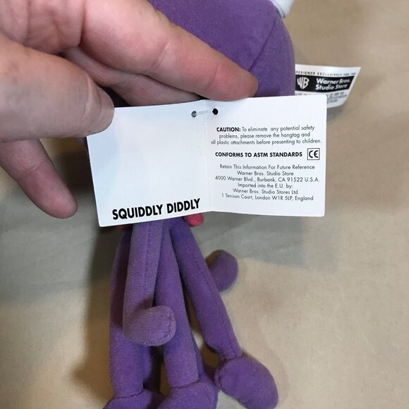 Vintage Hanna-Barbera Squiddly Diddly Bean Bag Plush 1999 - Picture 5 of 5